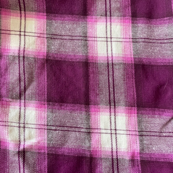 Purple/Pink Plaid Shirt NWT - Picture 2 of 7